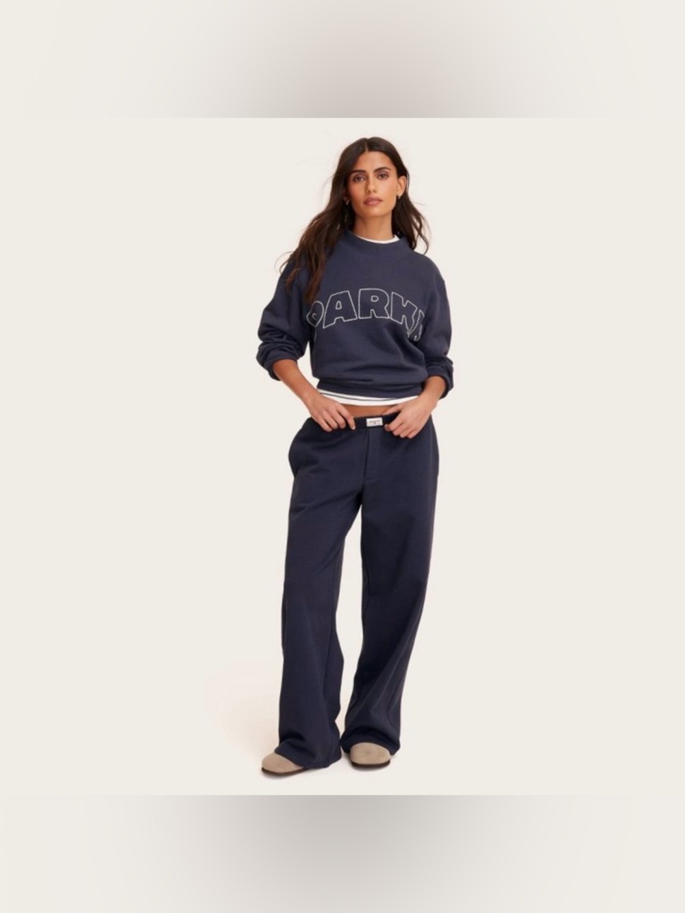 parke x target navy mockneck set
